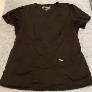 greys anatomy scrub top size medium